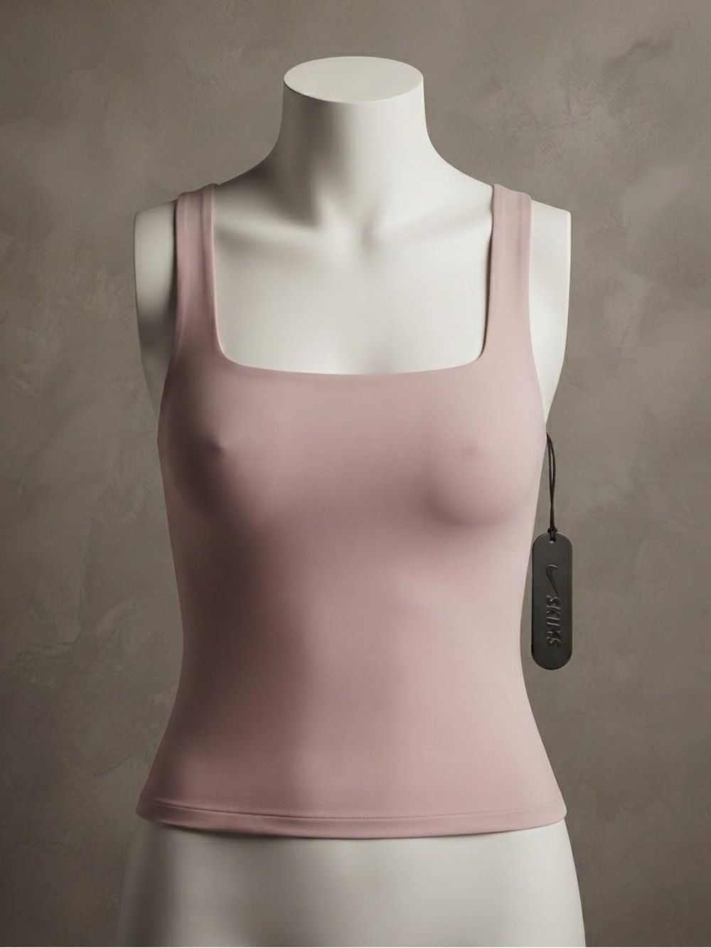 SKIMS Matte Square Neck Tank Top in Himalayan — Size Medium — NWT
